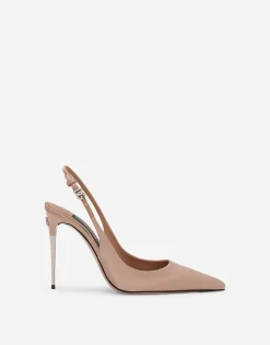 Satin slingbacks
