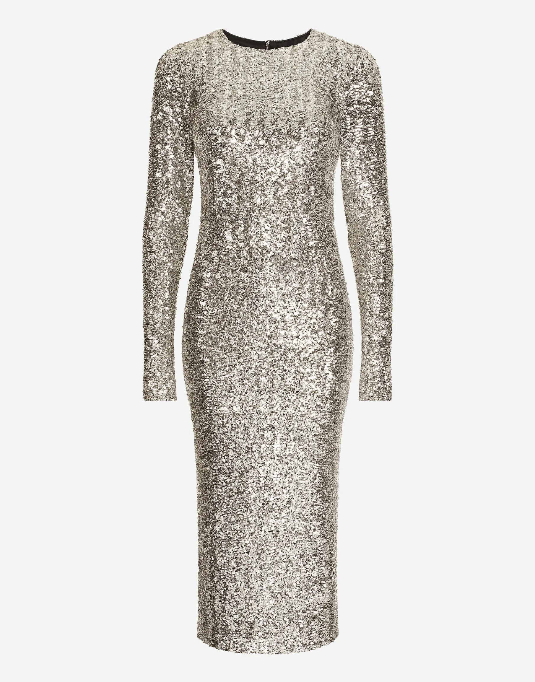 Sequined calf-length dress