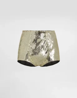 Sequined high-waisted panties