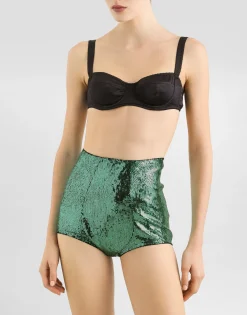 Sequined high-waisted panties