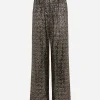 Sequined pajama pants