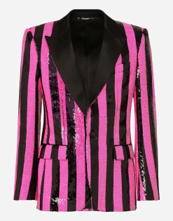 Sequined Sicilia-fit jacket