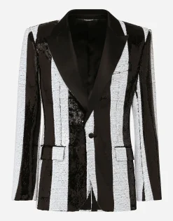 Sequined Sicilia-fit jacket