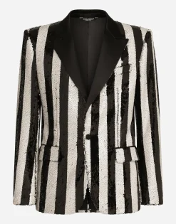 Sequined Sicilia-fit jacket