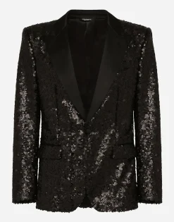 Sequined Sicilia-fit jacket