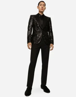 Sequined Sicilia-fit jacket