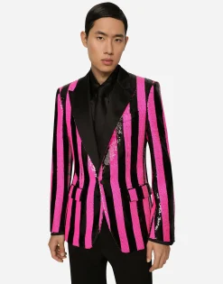 Sequined Sicilia-fit jacket