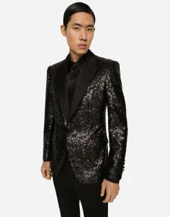 Sequined Sicilia-fit jacket