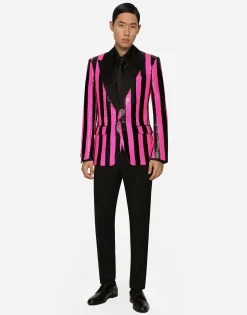 Sequined Sicilia-fit jacket