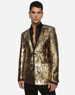 Sequined Sicilia-fit jacket