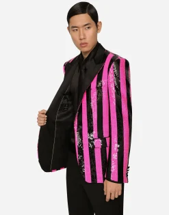 Sequined Sicilia-fit jacket