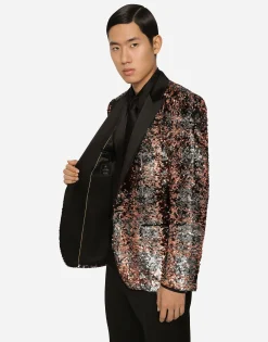 Sequined Sicilia-fit jacket