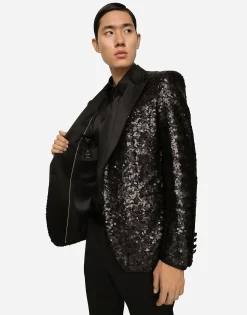 Sequined Sicilia-fit jacket
