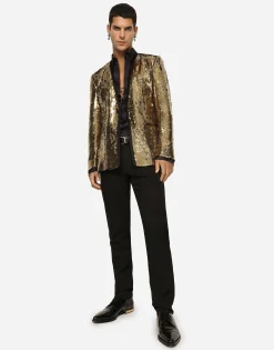 Sequined Sicilia-fit jacket