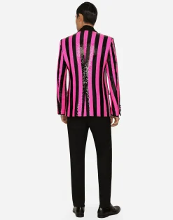 Sequined Sicilia-fit jacket