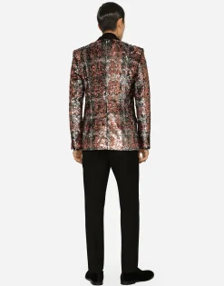 Sequined Sicilia-fit jacket