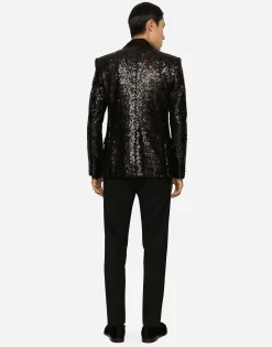 Sequined Sicilia-fit jacket