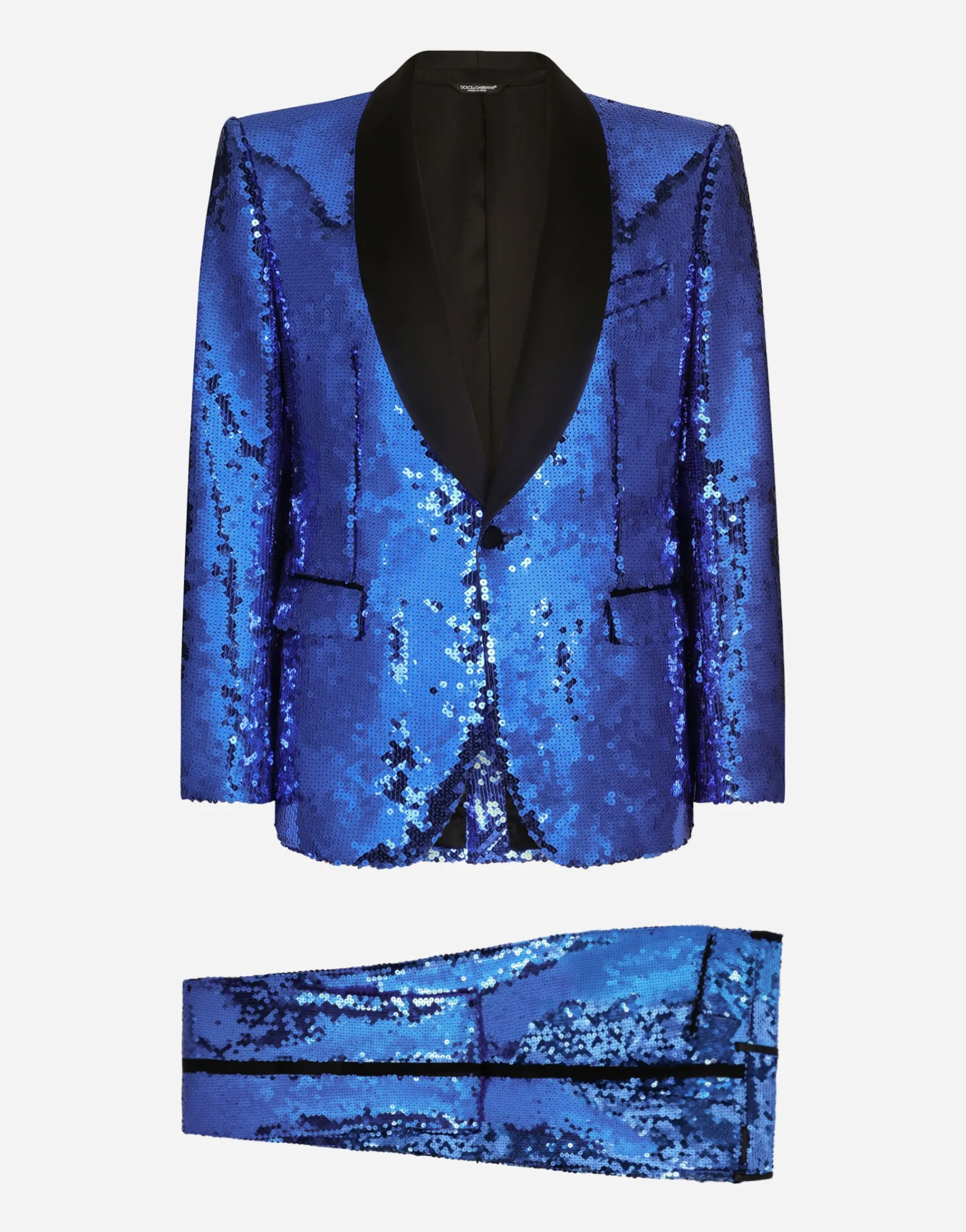 Sequined single-breasted Sicilia-fit tuxedo suit