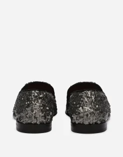 Sequined slippers