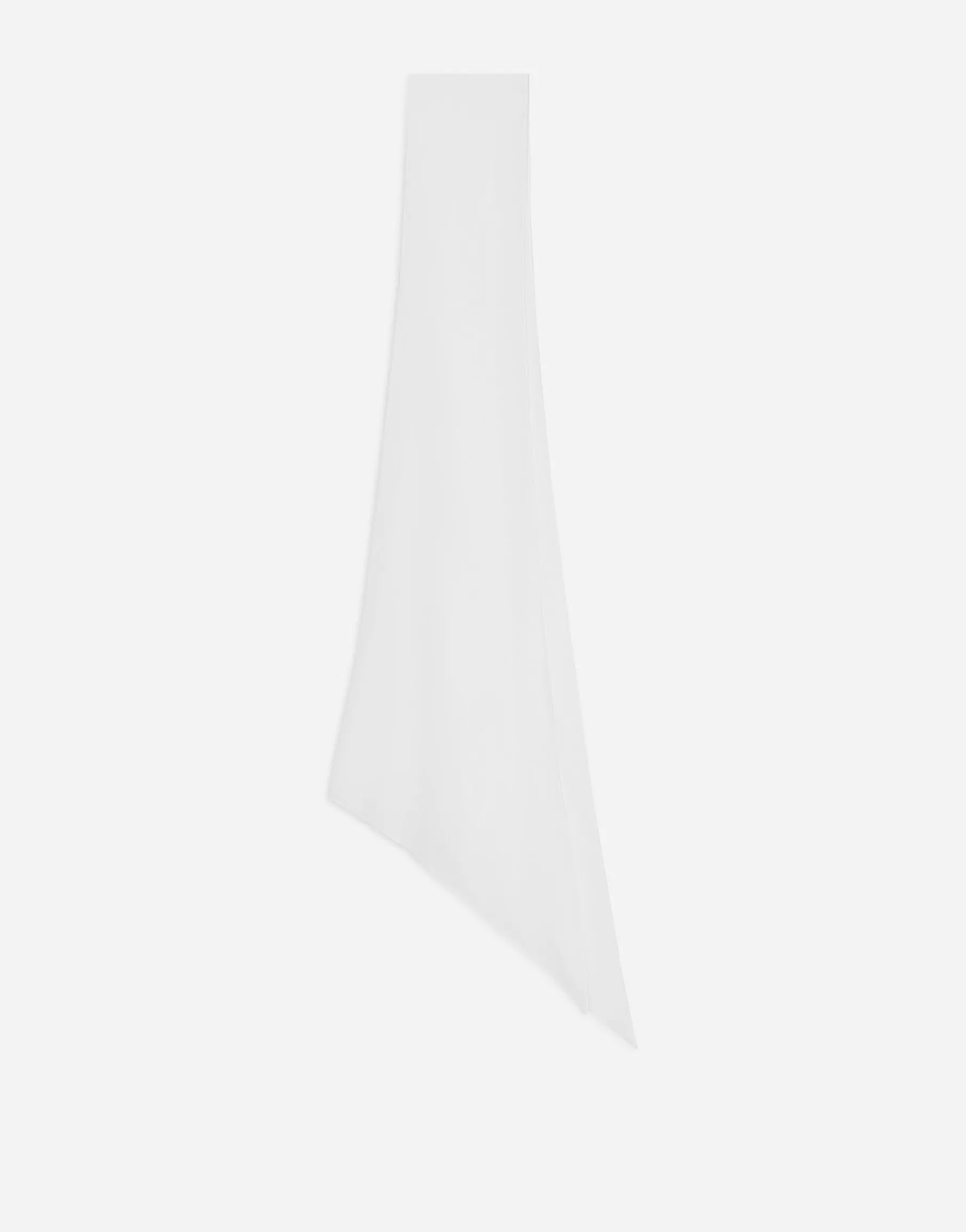 Shaped silk georgette scarf