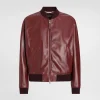 Sheepskin bomber jacket