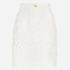 Short brocade skirt with DG logo