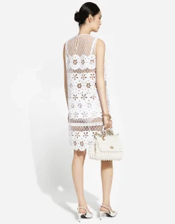 Short cotton dress with cut-out detailing