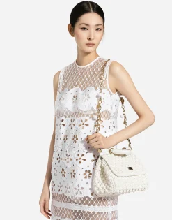 Short cotton dress with cut-out detailing