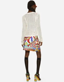 Short crochet jacket
