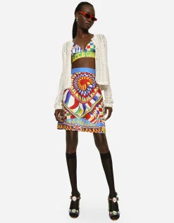 Short crochet jacket