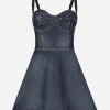 Short denim corset dress