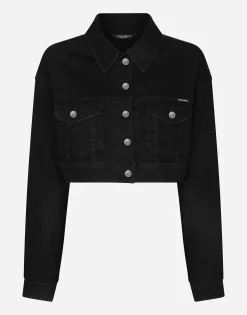 Short denim jacket