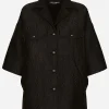 Short floral jacquard cape