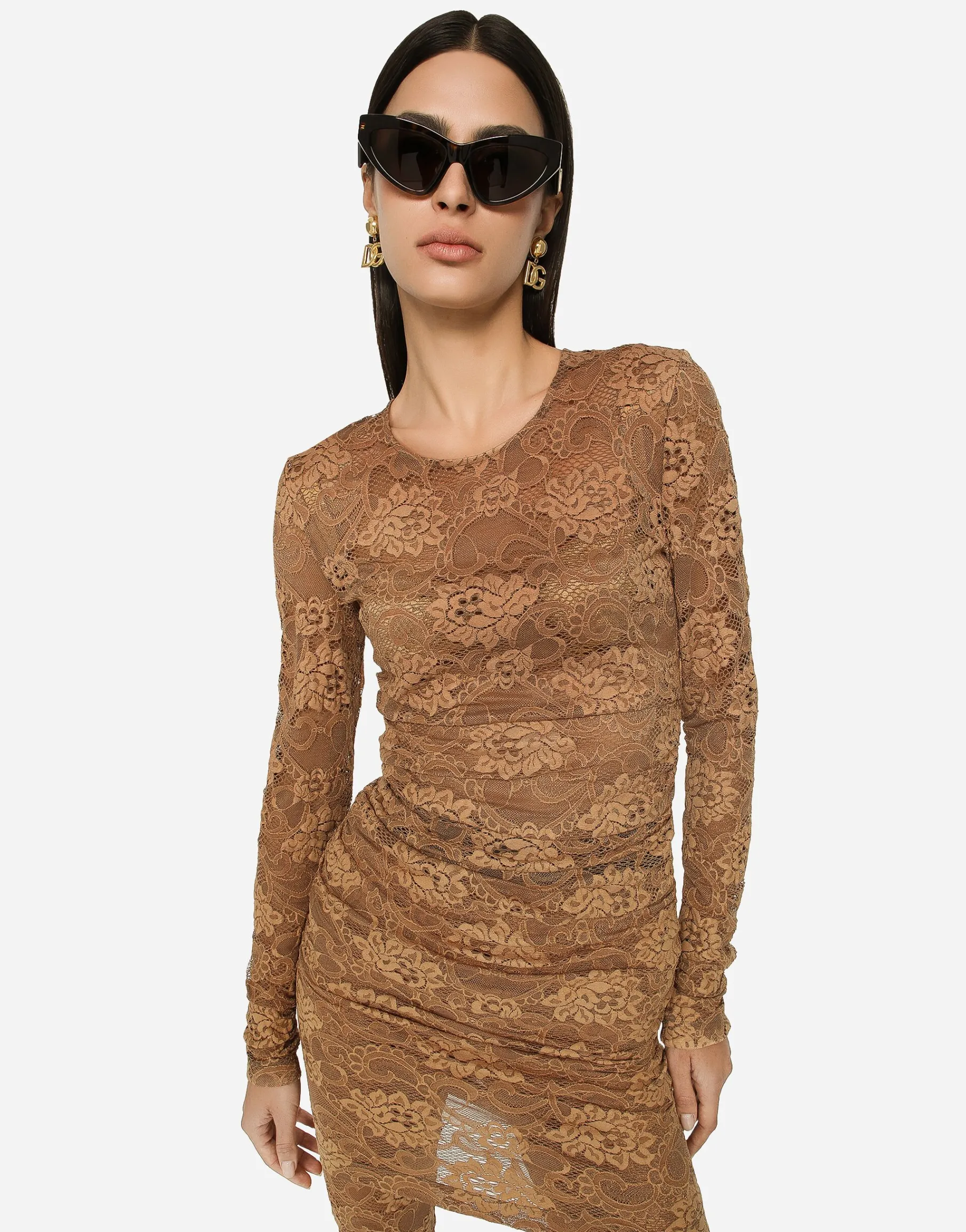 Short floral lace dress