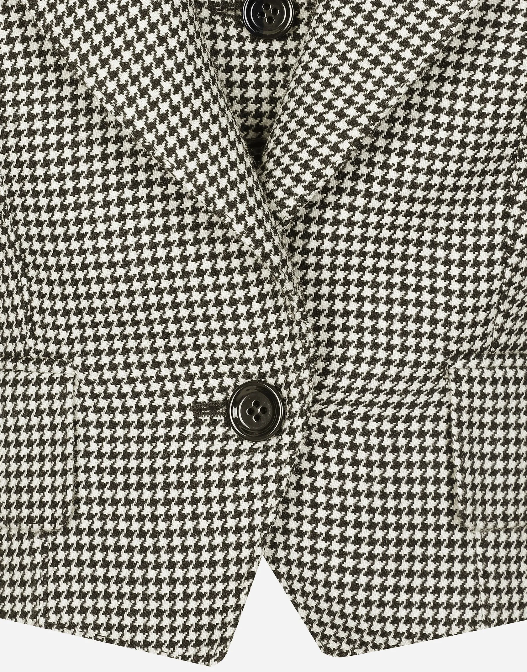 Short houndstooth jacket with vest