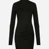 Short jersey Milano rib dress