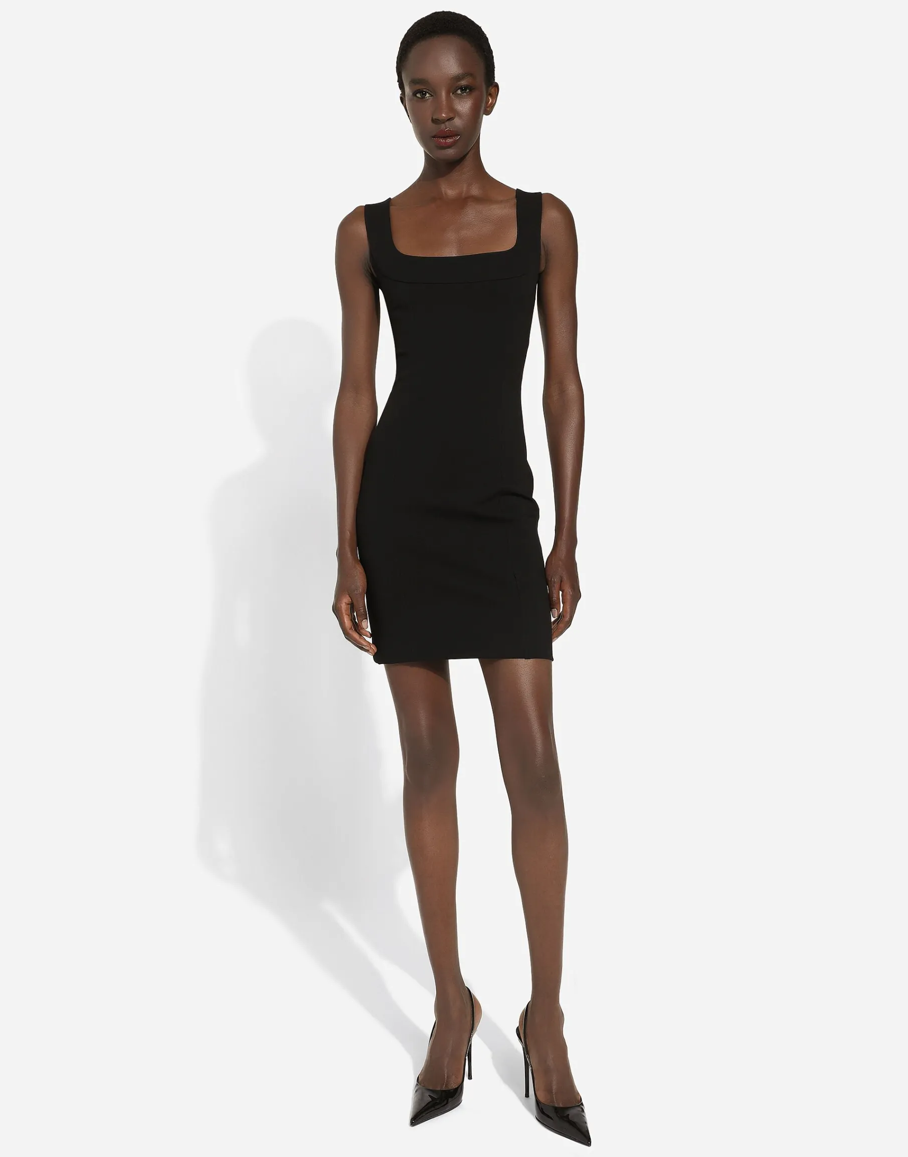 Short jersey sheath dress