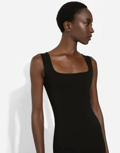 Short jersey sheath dress