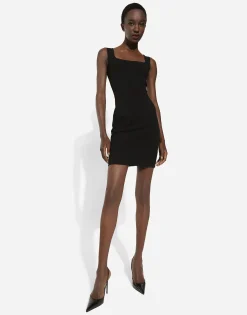 Short jersey sheath dress