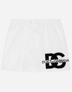 Short jersey skirt with DG logo
