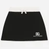 Short knit skirt with DG logo