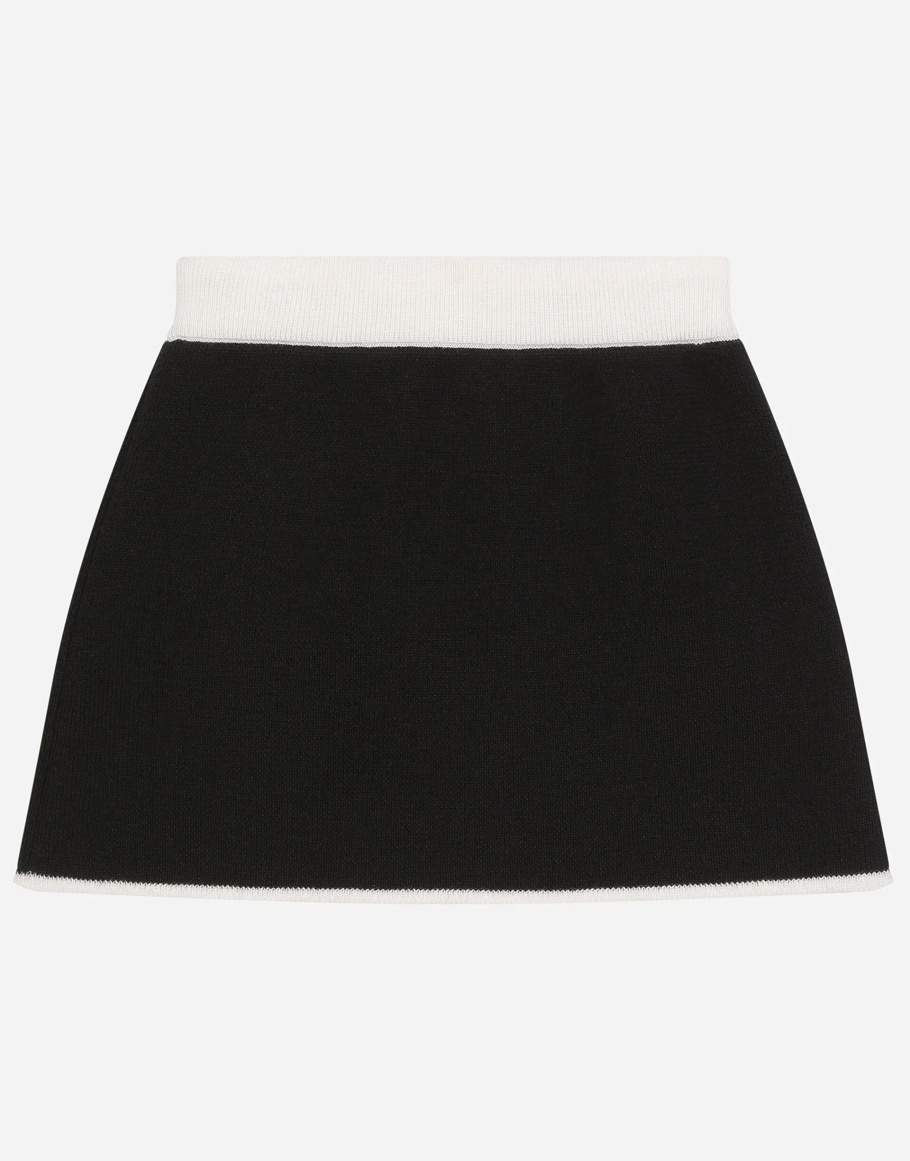 Short knit skirt with DG logo