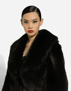 Short lambskin jacket with belt