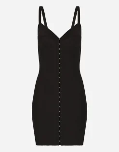 Short light technical jersey dress