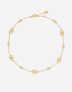 Short necklace with DG multi-logos