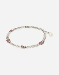 Short necklace with DG multi-logo