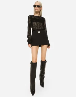 Short Ottoman skirt with Dolce&Gabbana tag