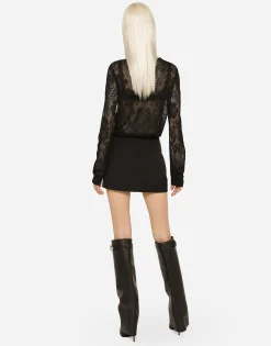 Short Ottoman skirt with Dolce&Gabbana tag