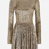 Short sequined dress with circle skirt