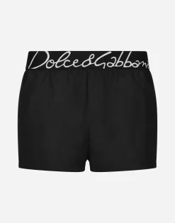 Short swim trunks with Dolce&Gabbana logo